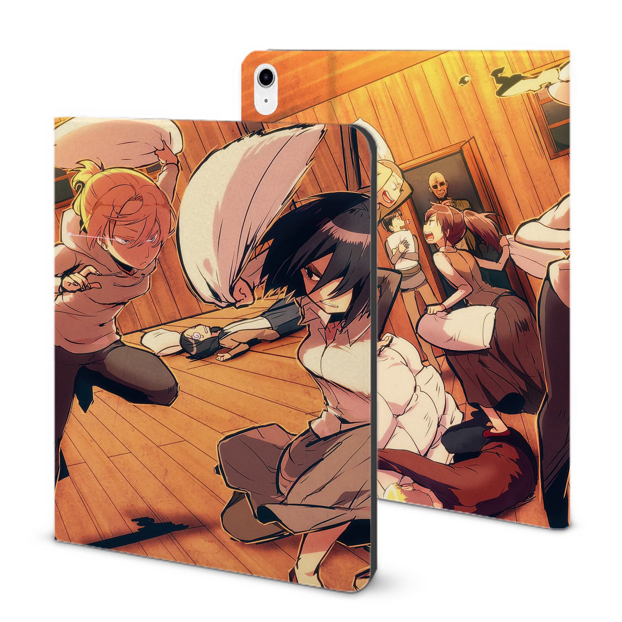 （画像用） 進撃の巨人 Attack on Titan IPad ケース ブック型 PUレザー TPU 耐衝撃 軽量 薄型 ペン収納なし 全面保護 IPad 各モデル対応